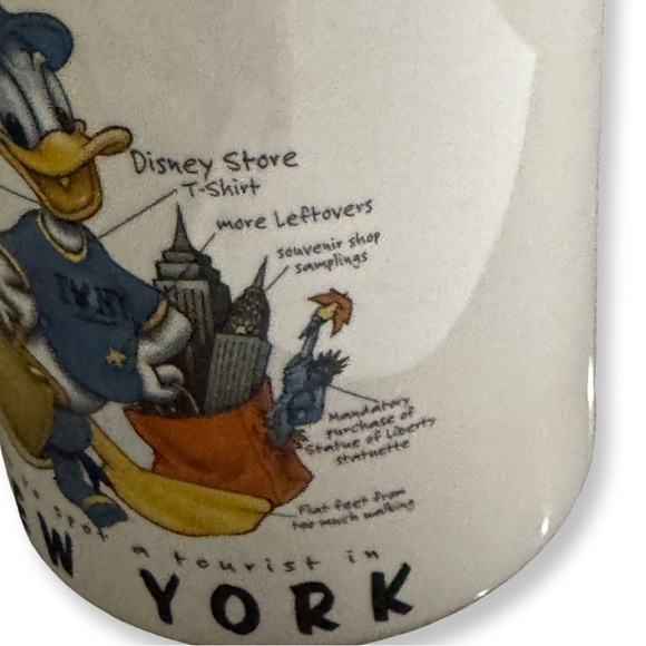 Donald Duck New York Souvenir Mug with Cartoon Design - Picture 3 of 3
